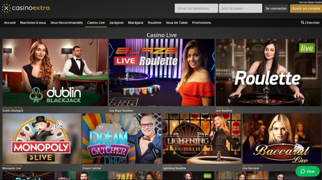 Revue sur le casino en ligne Extra