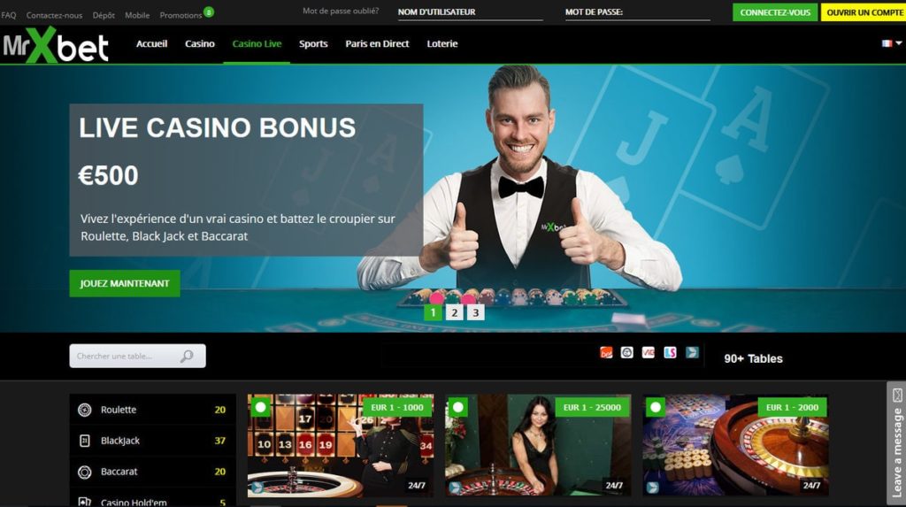 revue du casino en ligne MrXbet