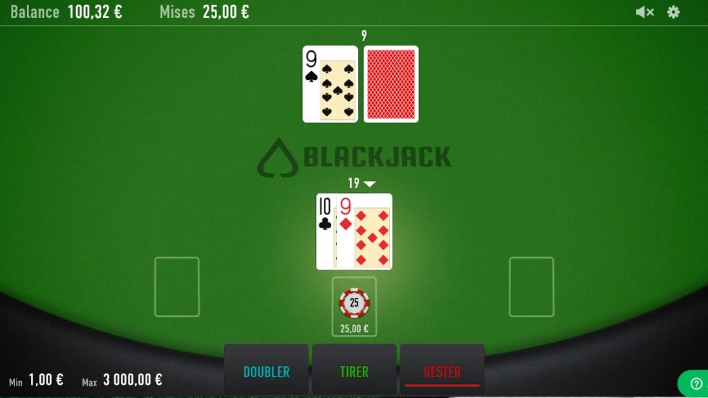 Table de blackjack en ligne gratuit en RNG