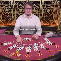 Pourquoi y-a-t-il qu'un seul croupier sur la table Blackjack Party?