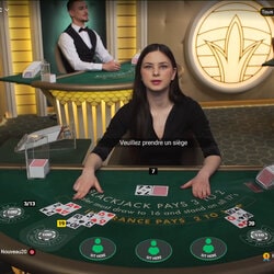 Tables de blackjack pour VIP de Pragmatic Play Live Casino sur Dublinbet