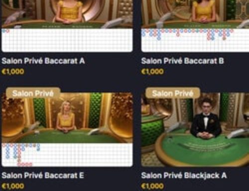 Salon Privé Blackjack et Baccarat sur Magical Spin