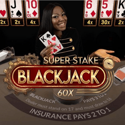 Super Stake Blackjack de Stakelogic Live