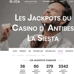 série de gains inédite au Casino Joa d'Antibes