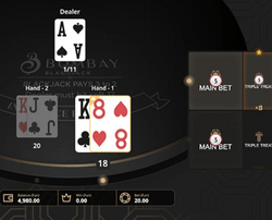 Table de Bombay Blackjack de OneTouch