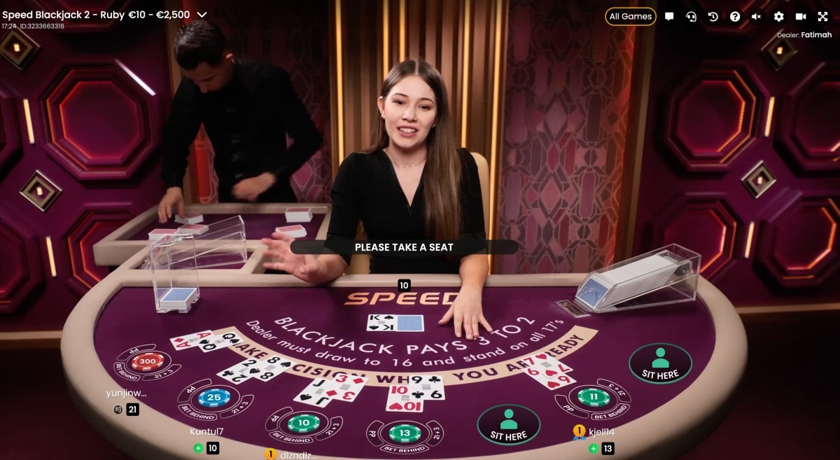 Speed Blackjack de Pragmatic Play Live Casino