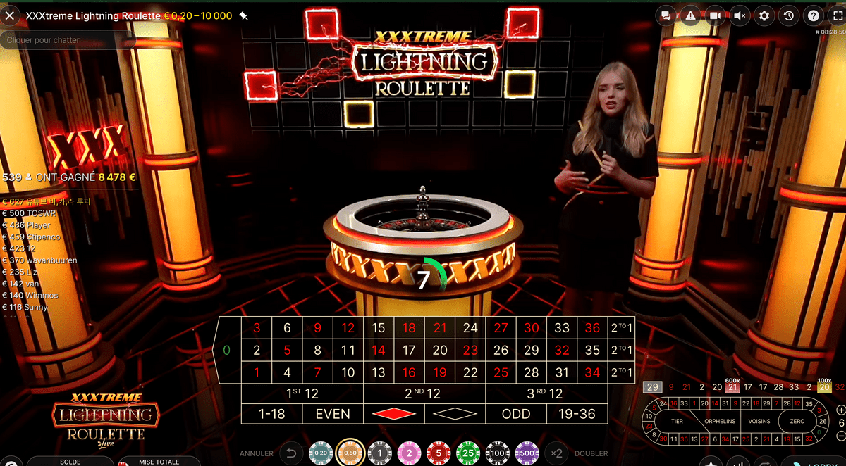 XXXtreme Lightning Roulette