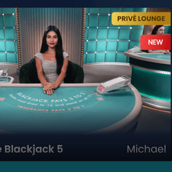 Privé Lounge Blackjack de Pragmatic Play live