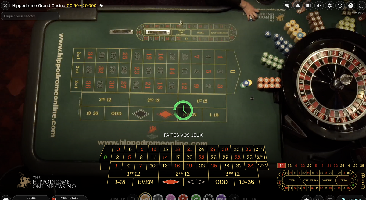 Roulette Hippodrome Grand Casino