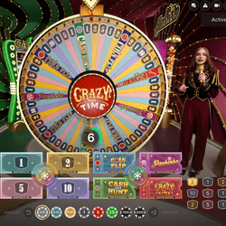 Game Show Crazy Time avec croupier en direct