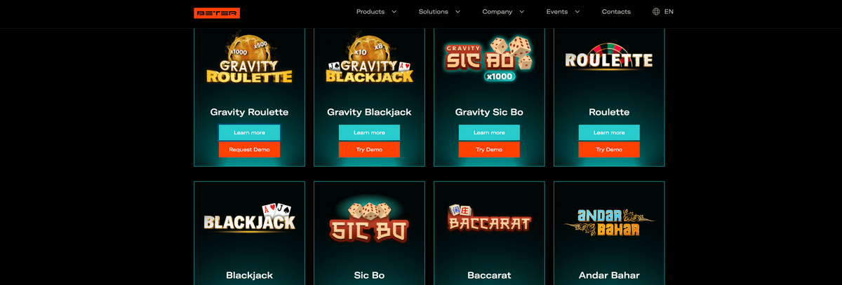 Logiciel avec croupiers en Direct Beter Live