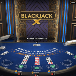 Blackjack X en RNG de Pragmatic Play Live