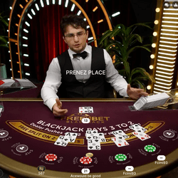 Jeu en live Blackjack Free Bet