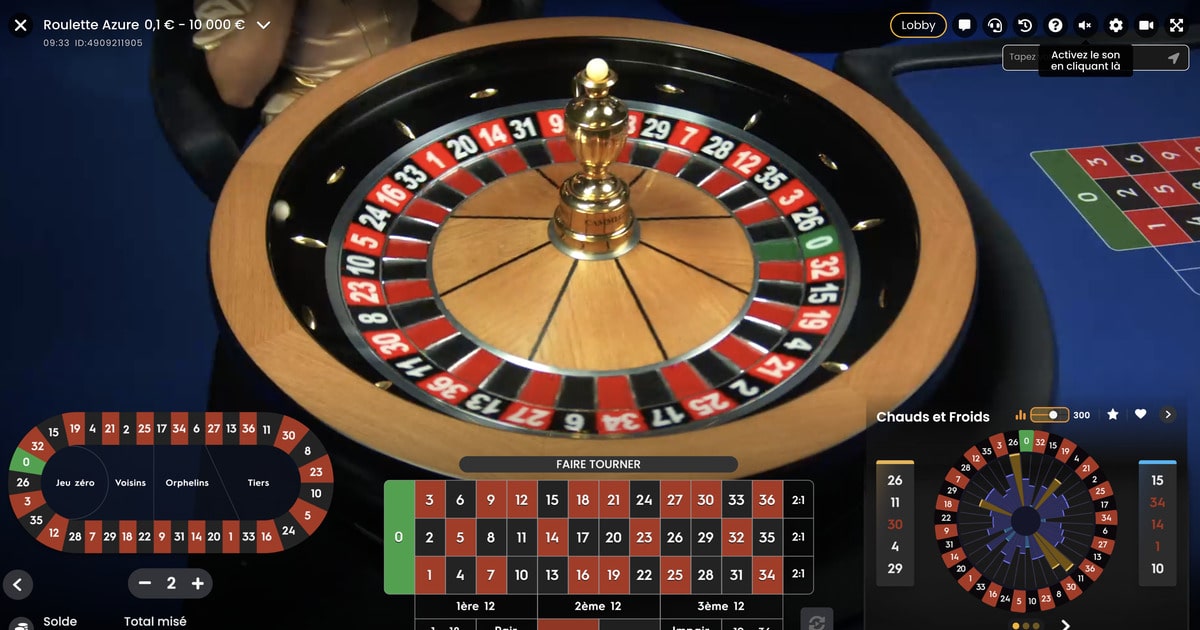 Roulette Azure de Pragmatic Play Live