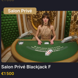 Blackjack privé avec 1 croupier
