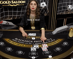Jeu en Live Blackjack GoldSaloon FreeBet