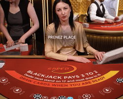 Capture d'Ecran d'une table de Blackjack