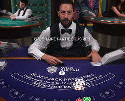 Table de Blackjack Exclusive Wild Sultan