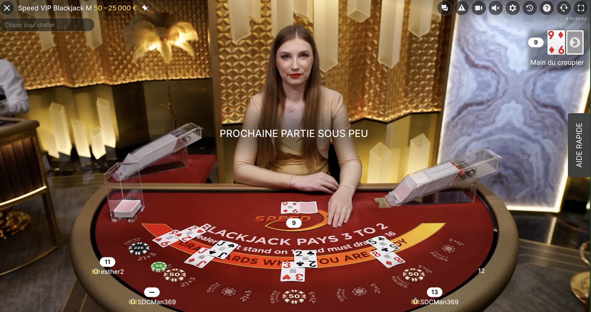 Valeur des cartes de blackjack