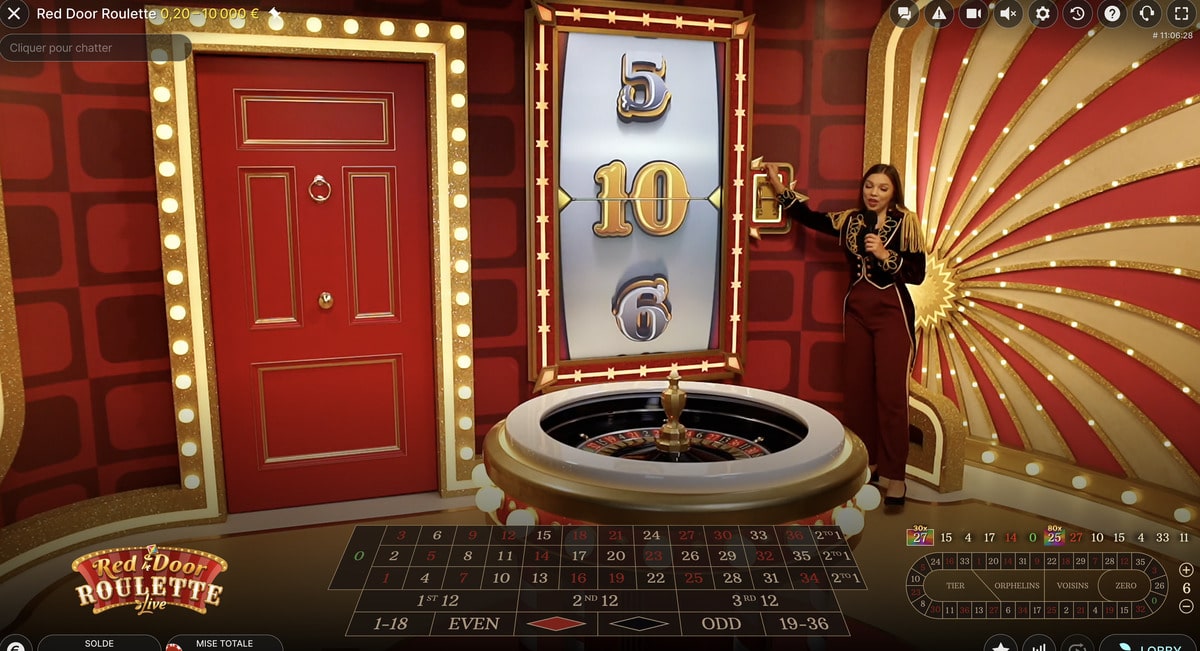 Red Door Roulette en live