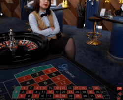 Roulette Skylounge avec croupière Live