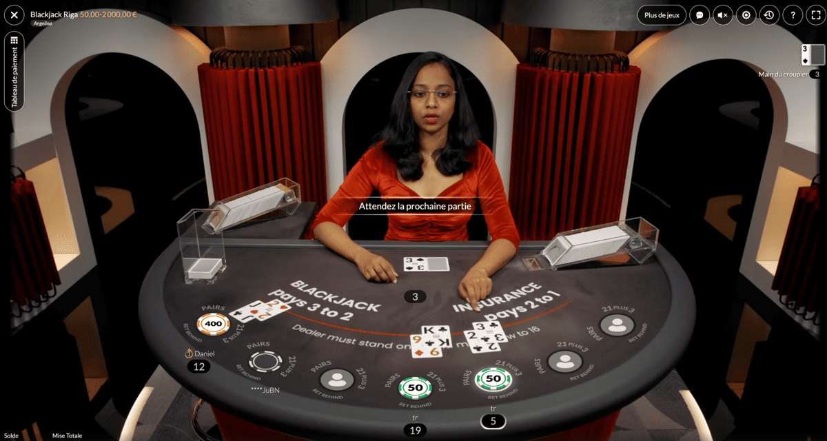 Riga Blackjack Microgaming Live