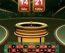 500x Showtime Roulette d'Amusnet