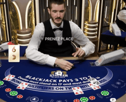Bet Stacker Blackjack sur Azur Casino