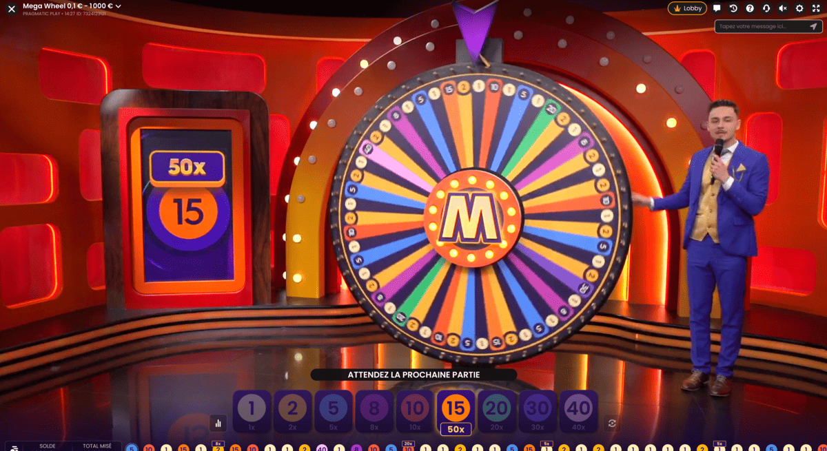 Roulette de la Chance Mega Wheel