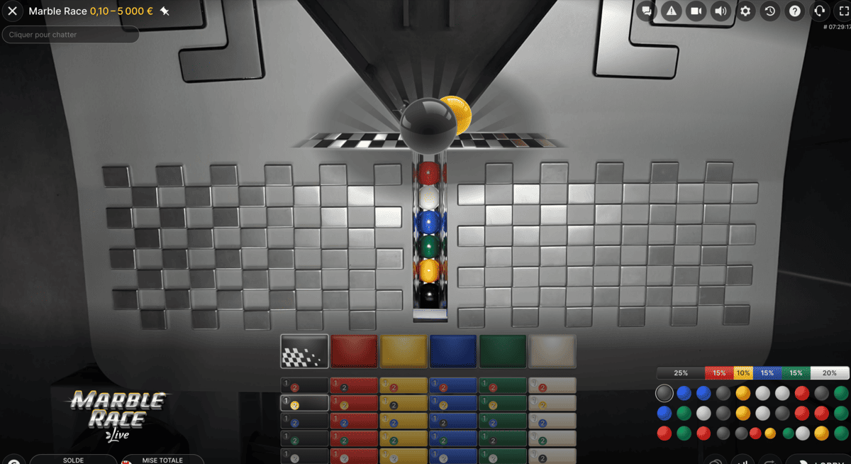 Gains sur Marble Race