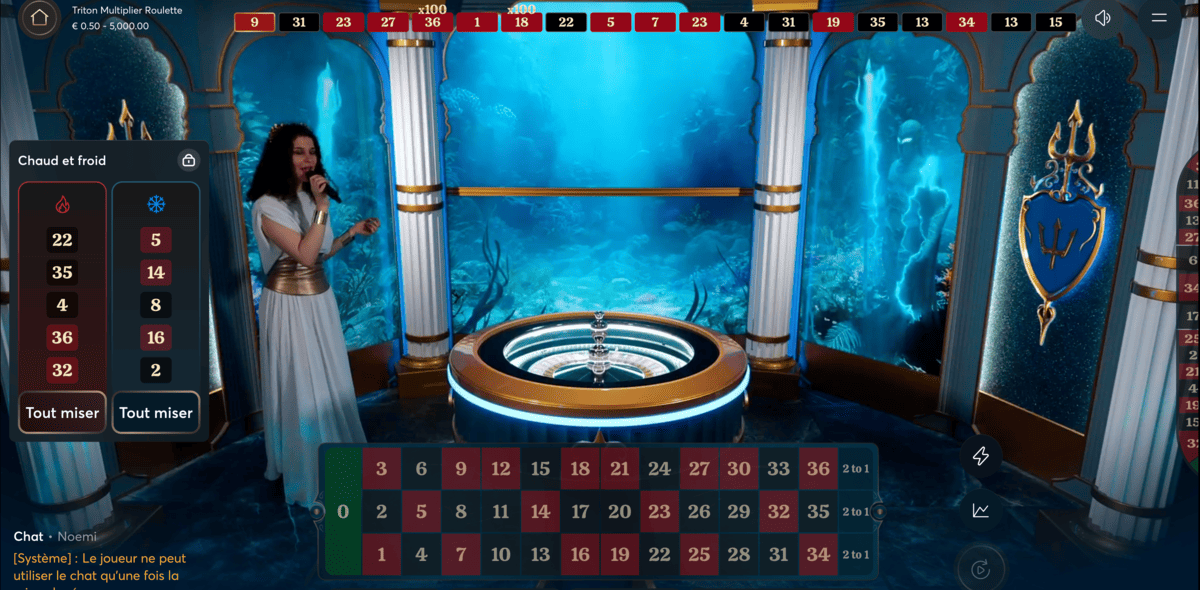 Studio de Triton Multiplier Roulette