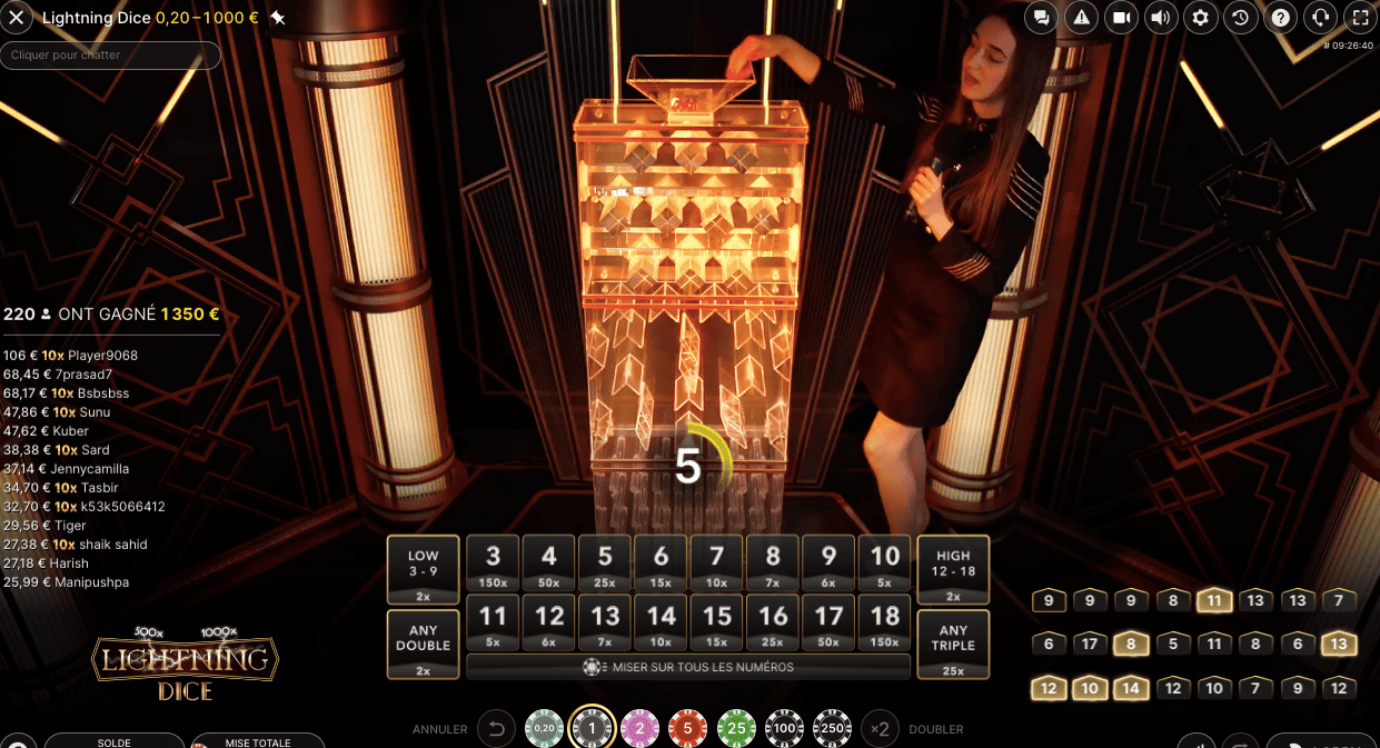 Lightning Dice Live