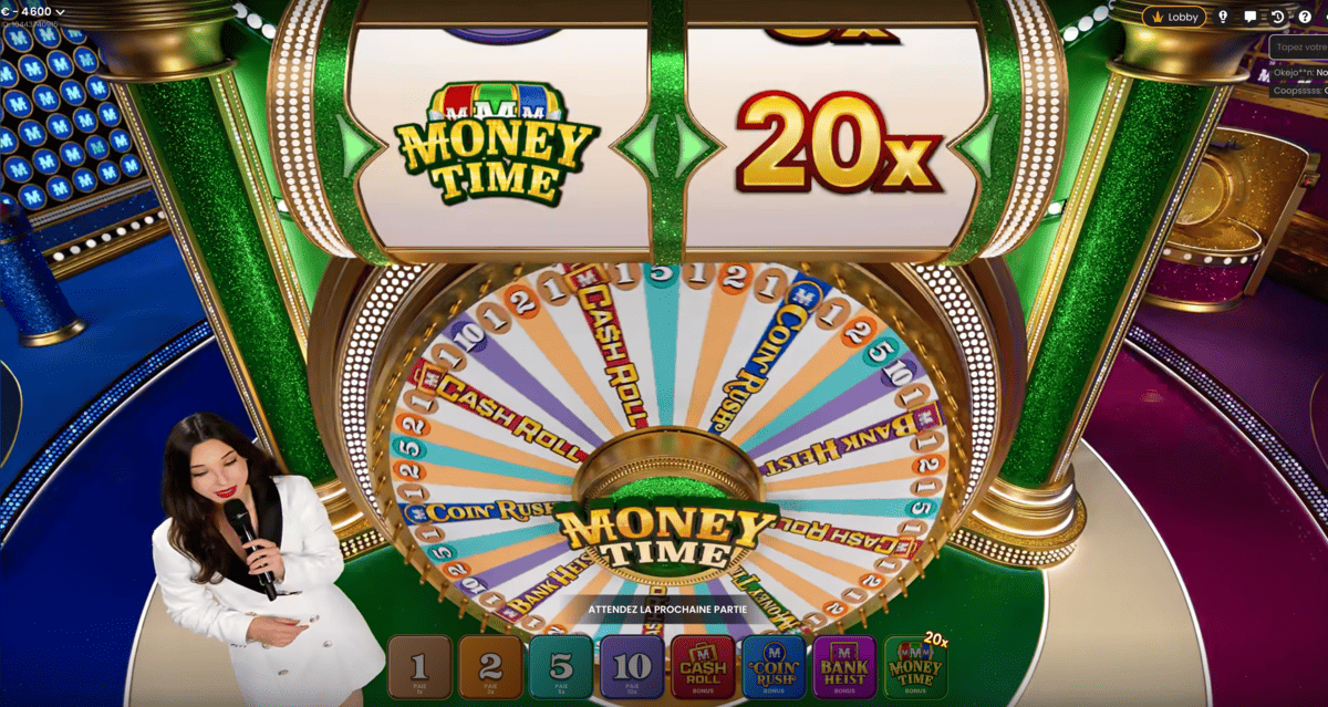 Multiplicateurs de Gains sur MoneyTime