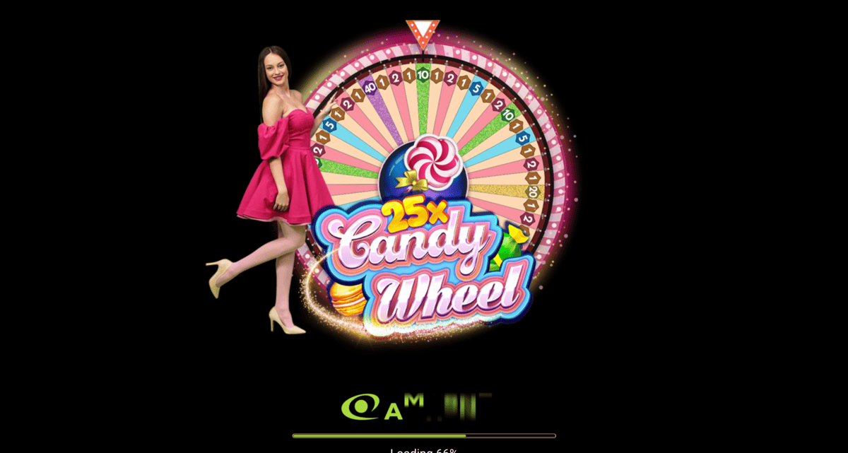 Accueil du jeu en live Candy Wheel