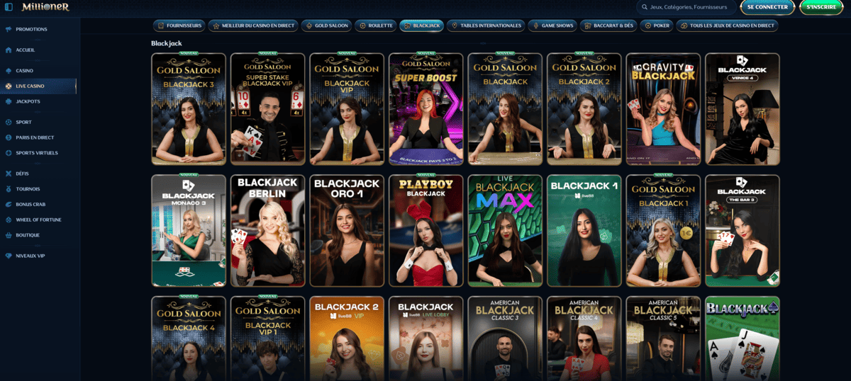 Live Casino Millioner